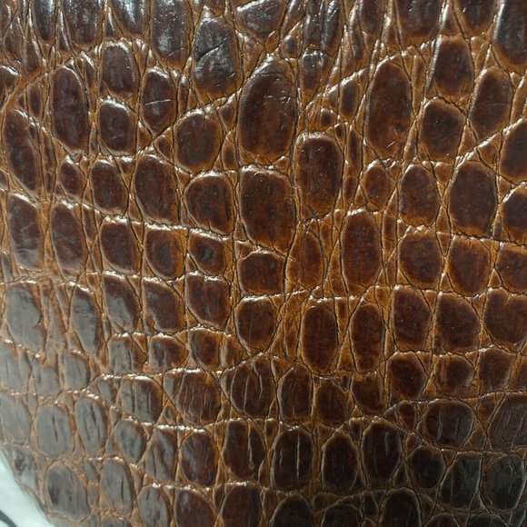 Little Liffner Tulip Croc-Embossed Leather Tote small - Cognac - Picture 11 of 11